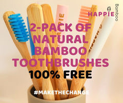 Bold, brave and a little crazy - Happie Bamboo gives away 200 two-pack natural bamboo toothbrushes - 100% FREE!